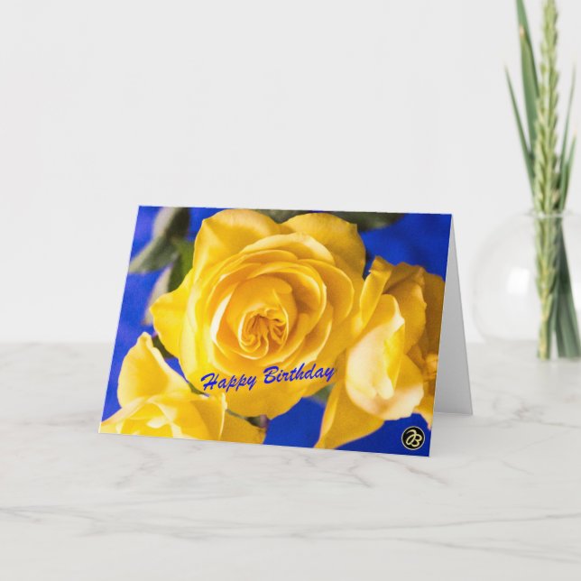 Cartão de Aniversário Dobrável (Frente)