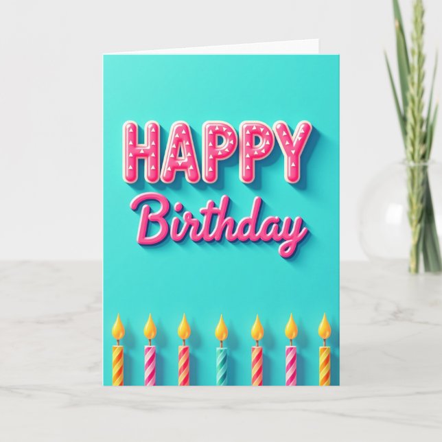 Cartão de Aniversário Doce (Frente)