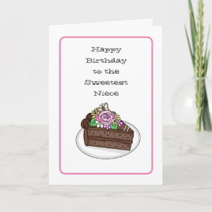 Cartão de aniversário doce personalizado para a so