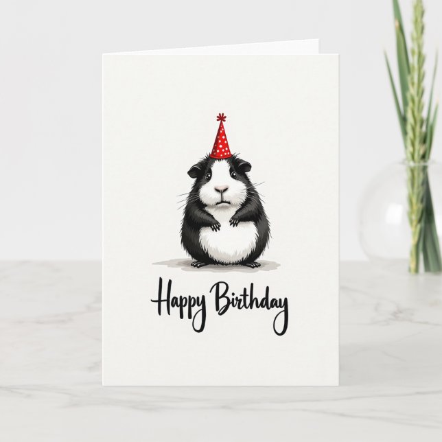 Cartão de Aniversário Doce Roedor (Frente)