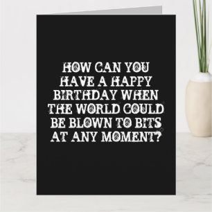 CARTÃO DE ANIVERSÁRIO DONUT NUCLEAR GUERRA MUNDIAL