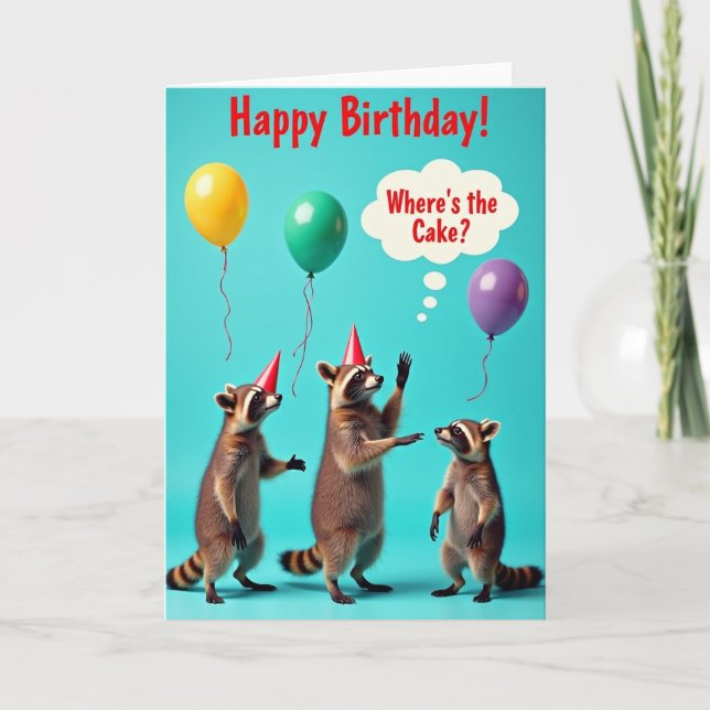 Cartão de Aniversário dos Amigos da Floresta Doce (Frente)
