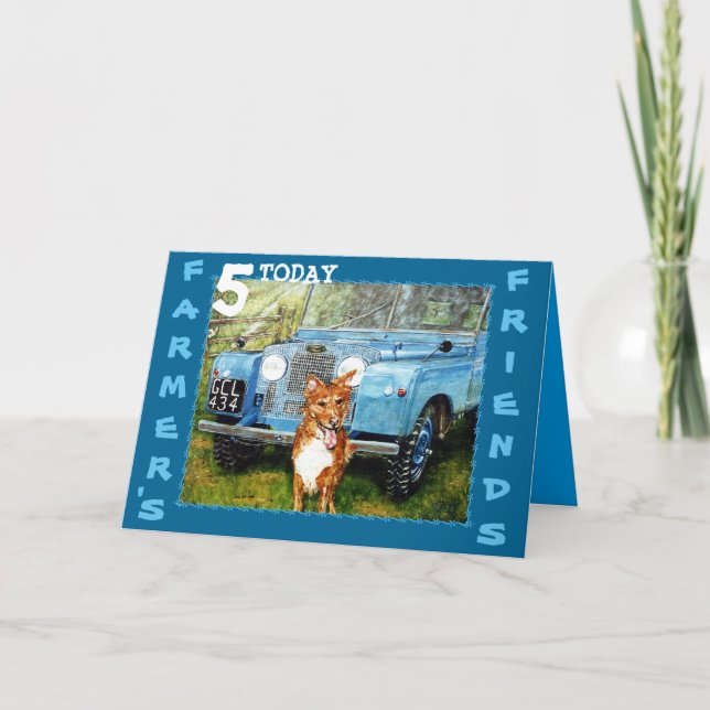 Cartão de Aniversário dos Amigos do Agricultor (Frente)