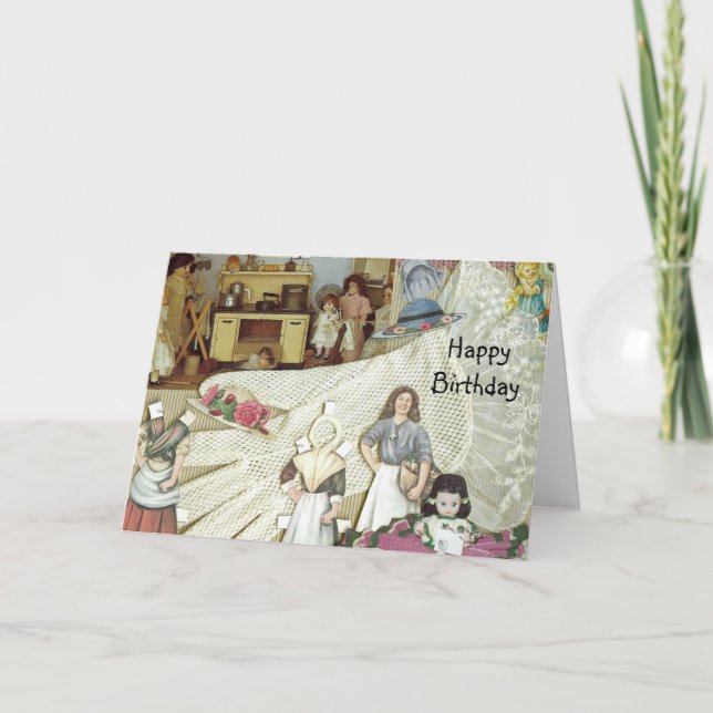 Cartão de aniversário dos coletores da boneca (Frente)