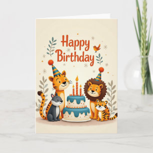 Cartão de Aniversário dos Critters Sorridente