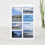 Cartão de aniversário dos Seascapes para o cunhado<br><div class="desc">Um cartão de aniversário para um cunhado maravilhoso. Uma coleção dos seascapes e das imagens do beira-mar. Praias e barcos com cenário bonito. Uma tomada moderna em um olhar tradicional. Dentro do cartão é um verso bonito. Copyright Norma Cornes</div>