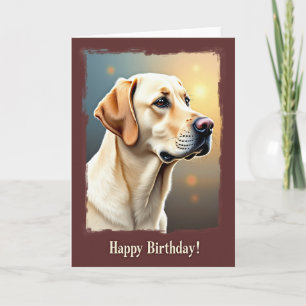 Cartão de Aniversário Dourado do Cachorro Quente