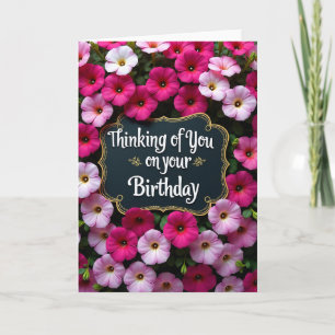 Cartão de Aniversário Elegância Floral