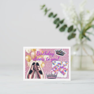 Cartão de aniversário elegante