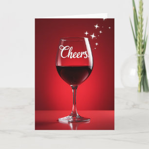 Cartão de Aniversário Elegante Cheers