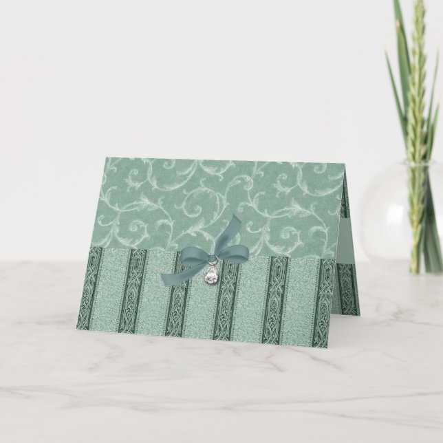 Cartão de aniversário elegante: Coleção da (Frente)