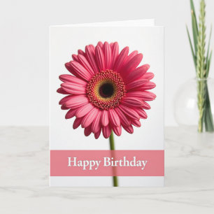 Cartão de Aniversário Elegante Margarida