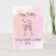 Cartão de Aniversário Elegante | Saúde