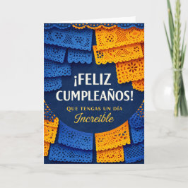 cartão de aniversário em espanhol para homens