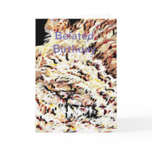 Cartão de Aniversário Encantado/Leão