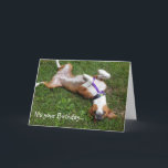 Cartão de Aniversário Engraçado<br><div class="desc">Um cartão de aniversário engraçado com um Beagle Boxer Mix. Perfeito para amantes de cães!</div>