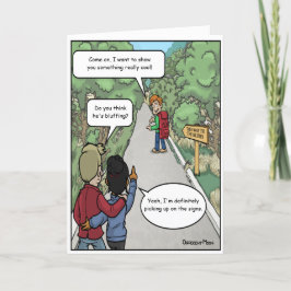 Cartão de aniversário engraçado