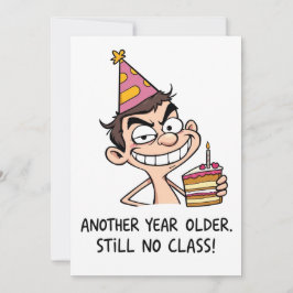 Cartão de Aniversário Engraçado
