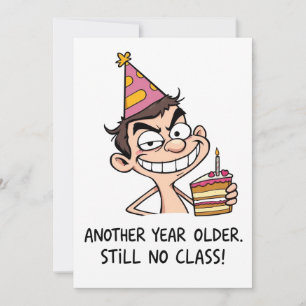 Cartão de Aniversário Engraçado