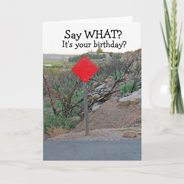 Cartão de Aniversário Engraçado (Frente)