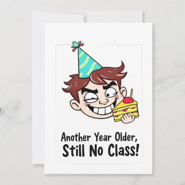 Cartão de Aniversário Engraçado (Frente)