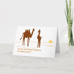 Cartão de aniversário engraçado