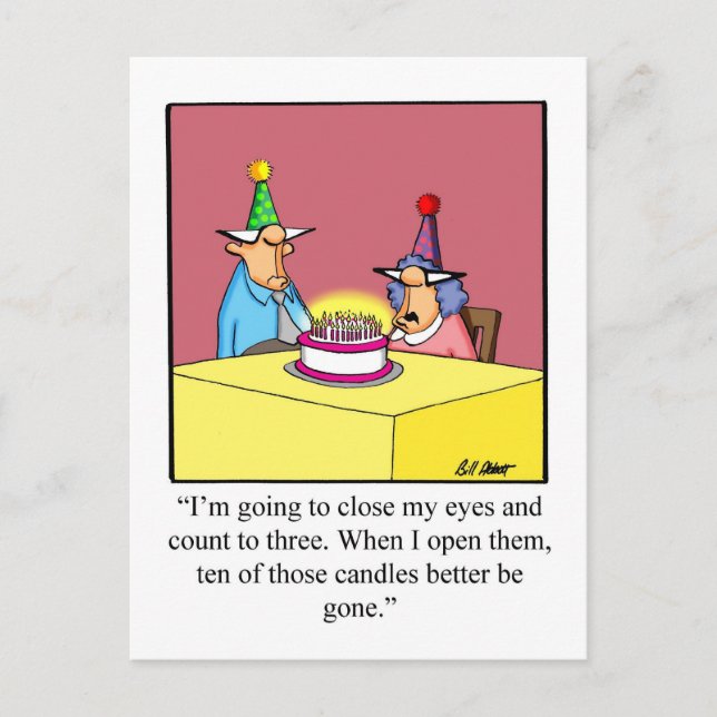 Cartão de aniversário engraçado (Frente)