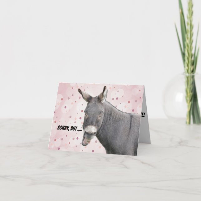 Cartão de aniversário engraçado (Frente)