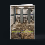 Cartão de aniversário engraçado<br><div class="desc">Toaletes das senhoras na escola abandonada</div>