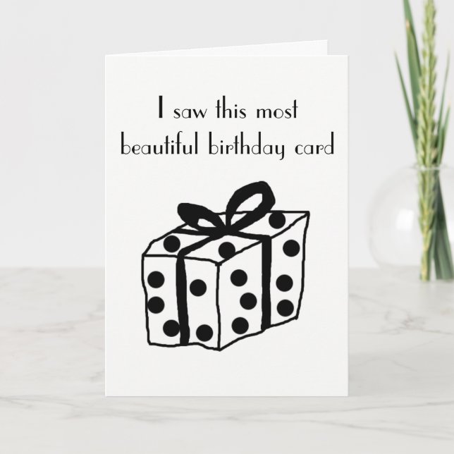 Cartão de aniversário engraçado (Frente)