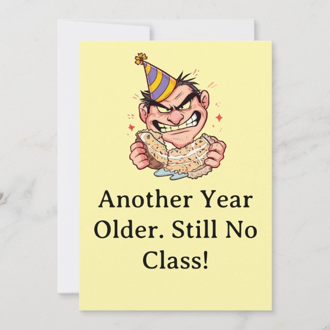 Cartão de Aniversário Engraçado (Frente)