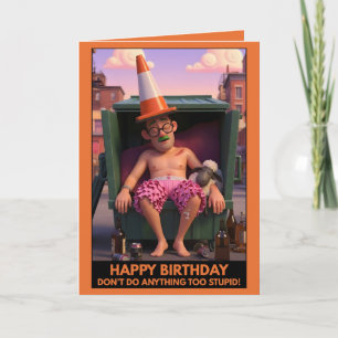 Cartão de aniversário engraçado