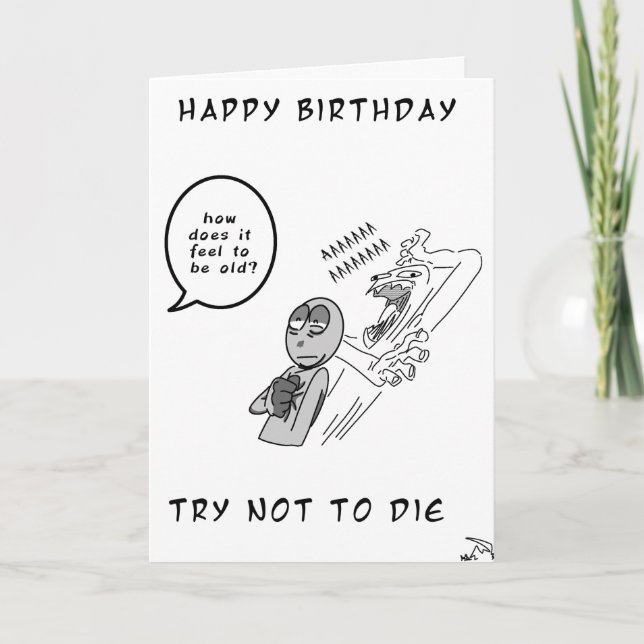 Cartão de Aniversário Engraçado (Frente)