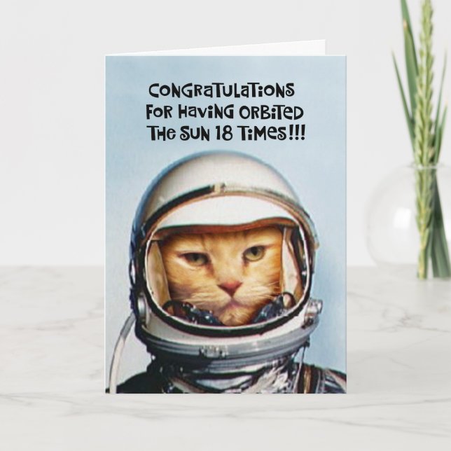 Cartão de aniversário engraçado 18 (Frente)