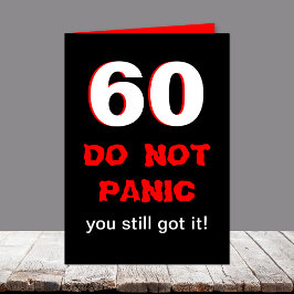 Cartão de aniversário engraçado 60