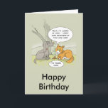 Cartão de aniversário engraçado: Cão Poo<br><div class="desc">Desejos do aniversário de um cão esquecido</div>