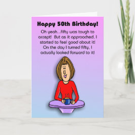 Cartão de aniversário engraçado: Celebrando o 50º 