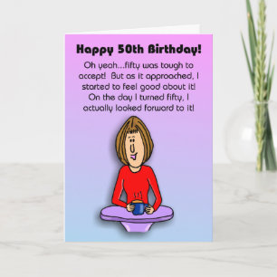 Cartão de aniversário engraçado: Celebrando o 50º