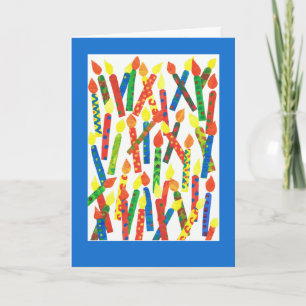 Cartão de aniversário engraçado com velas