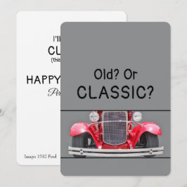 Cartão de aniversário engraçado de 1932 Ford Antig