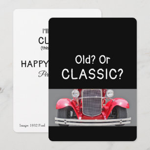Cartão de aniversário engraçado de 1932 Ford Antig