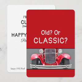 Cartão de aniversário engraçado de 1932 Ford Antig