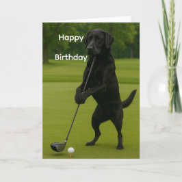 Cartão de aniversário engraçado de amante de cães