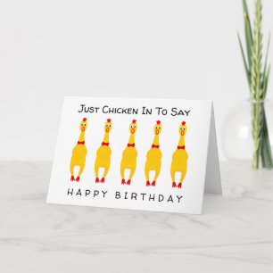 Cartão de Aniversário Engraçado de Borracha