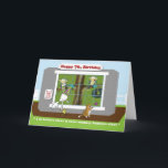 cartão de aniversário engraçado do 70 dos<br><div class="desc">Agora é aqui um grande pouco cartão engraçado dos trabalhos sujos,  ideal para um amigo ou um membro da família que gostem do macaco ou que actue como um macaco!! ha ha</div>