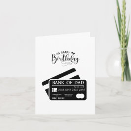 Cartão De Aniversário Engraçado Do Banco De Pais