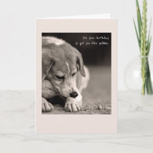 Cartão de aniversário engraçado do beagle