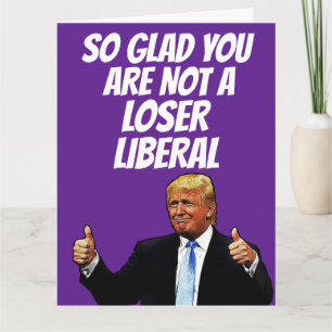 CARTÃO DE ANIVERSÁRIO ENGRAÇADO DO DONALD TRUMP
