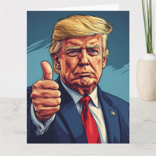 CARTÃO DE ANIVERSÁRIO ENGRAÇADO DO DONALD TRUMP