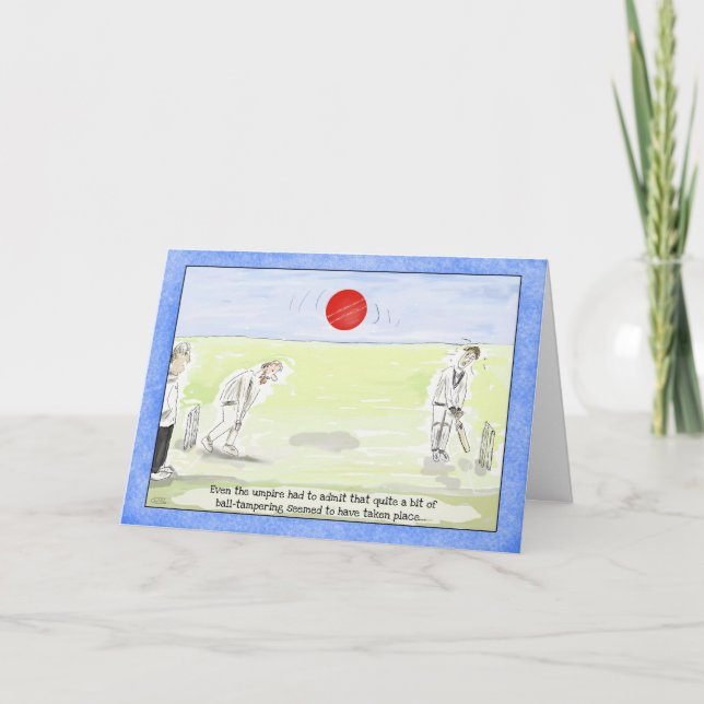 Cartão de aniversário engraçado do grilo (Frente)